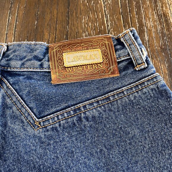 Vintage Lawman Western Jeans - High Rise 27x32 - Picture 7 of 13